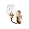 thumbnail image 1 of Maxim 26121CLBZAB 5 in. Goblet One-Light Wall Sconce, Bronze & Antique Brass, 1 of 5