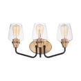 thumbnail image 1 of 26122CLBZAB Maxim Lighting Goblet-3 Light Bath Vanity-18 Inches wide by 9.5 inches high-Bronze/Antique Brass Finish, 1 of 5