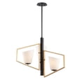 thumbnail image 1 of Maxim 26353SWGLDBK Oblique 3-Light Pendant, Gold & Black, 1 of 4