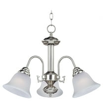 2697FTSN-Maxim Lighting-Malaga-Three Light Chandelier in Transitional style-20 Inches wide by 15.5 inches high-Satin Nickel Finish