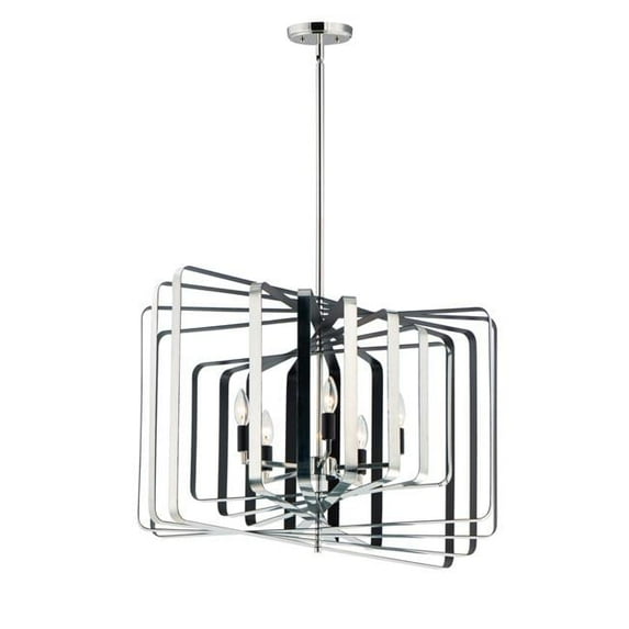 -5 Light Chandelier-30 Inches Wide By 20.75 Inches High Maxim Lighting 28677Pnbk