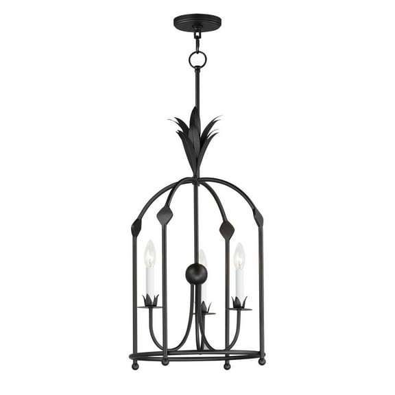 2884AR Maxim Lighting Paloma - 3 Light Entry Foyer-26.5 Inches Tall and 15 Inches Wide-Anthracite Finish    -Traditional Installation