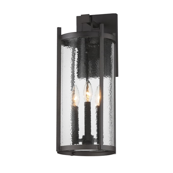 Maxim 30065HMBK Belfry 3 Light 20" Tall Outdoor Wall Sconce - Black