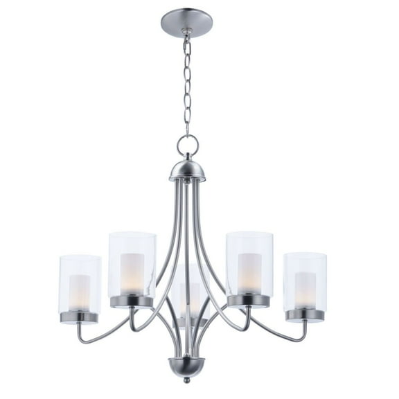Maxim Mod 5-Light LED Chandelier - Satin Nickel - 30265CLFTSN