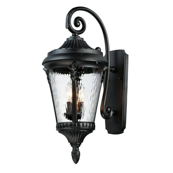 Maxim 3055 Sentry 3 Light 26" Tall Outdoor Wall Sconce - Black