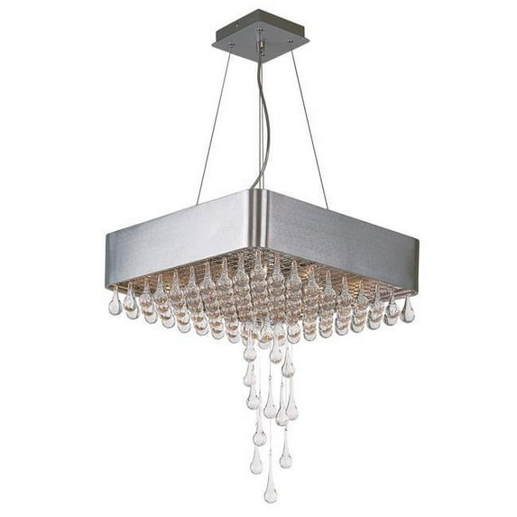Maxim 30724CLAL Drops 9-Light Pendant, Brushed Aluminum
