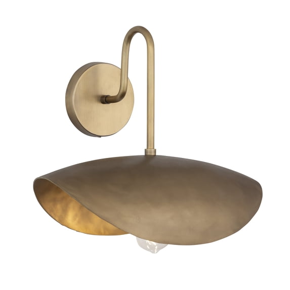 Maxim 31260 Denarii 14" Tall Bathroom Sconce - Natural Gold