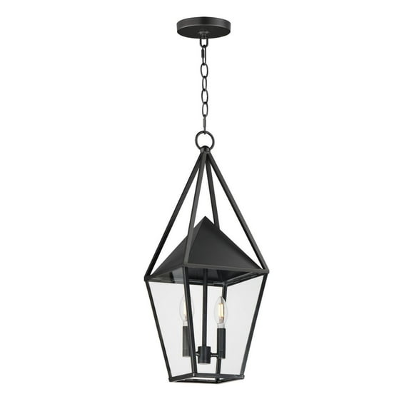 3168CLBK-Maxim Lighting-Bavaria - 2 Light Large Outdoor Pendant-22.75 Inches Tall and 9 Inches Wide