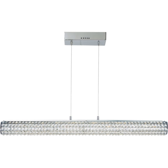 Maxim 32507 Meteor 36" Led Linear Crystal Chandelier - Chrome