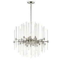38405CLPN Maxim Lighting Divine - 8 Light Mini Chandelier-22 Inches Tall and 23 Inches Wide