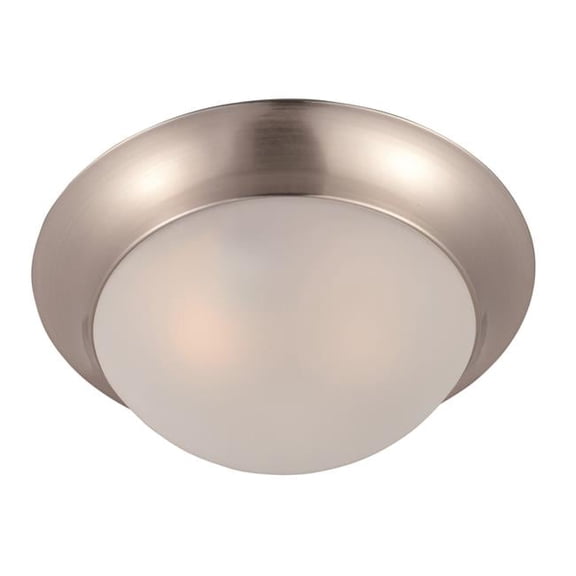 Maxim 4 x 12 in. Essentials One Light Flush Mount - Satin Nickel