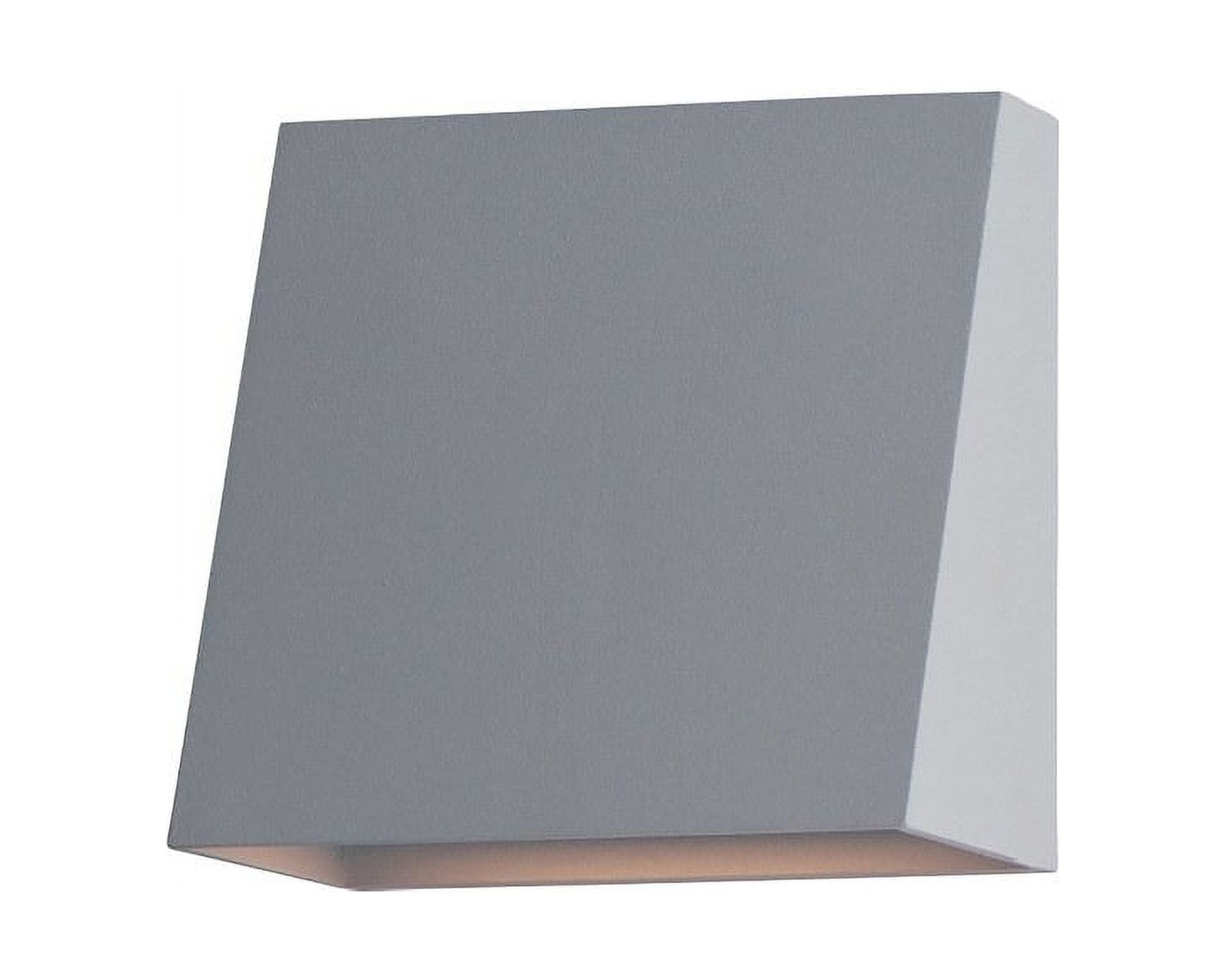 Silver 6" Dimmable LED Outdoor Wall Sconce