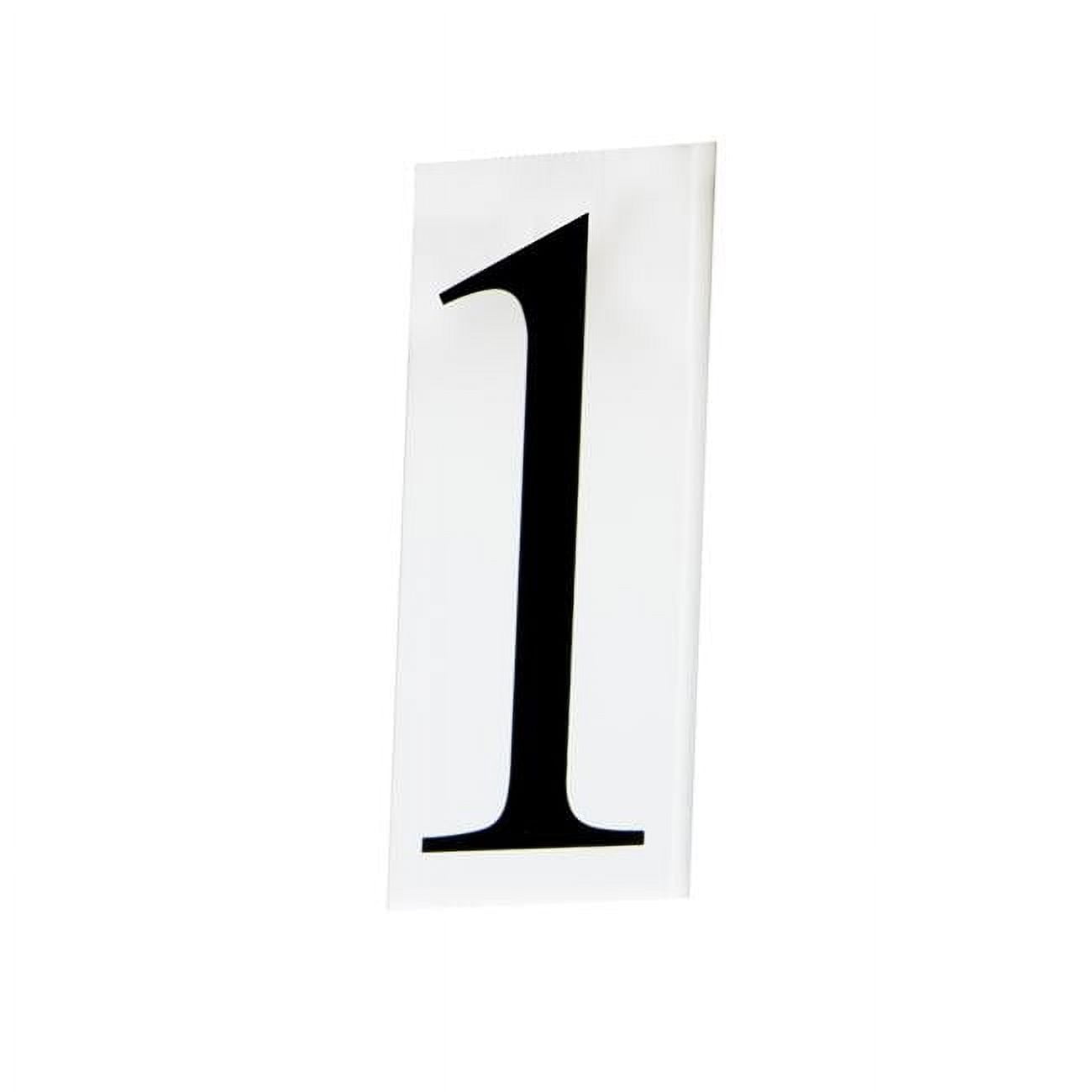 Maxim White Acrylic House Number Tile