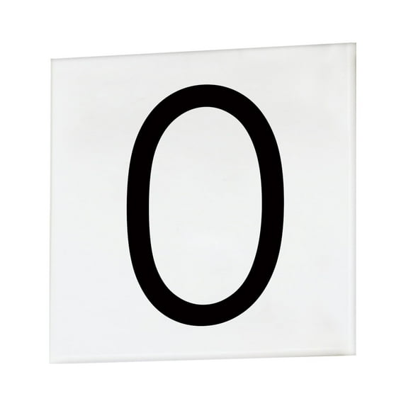 Sans Serif - 4.5 Inch 0 Square Tile