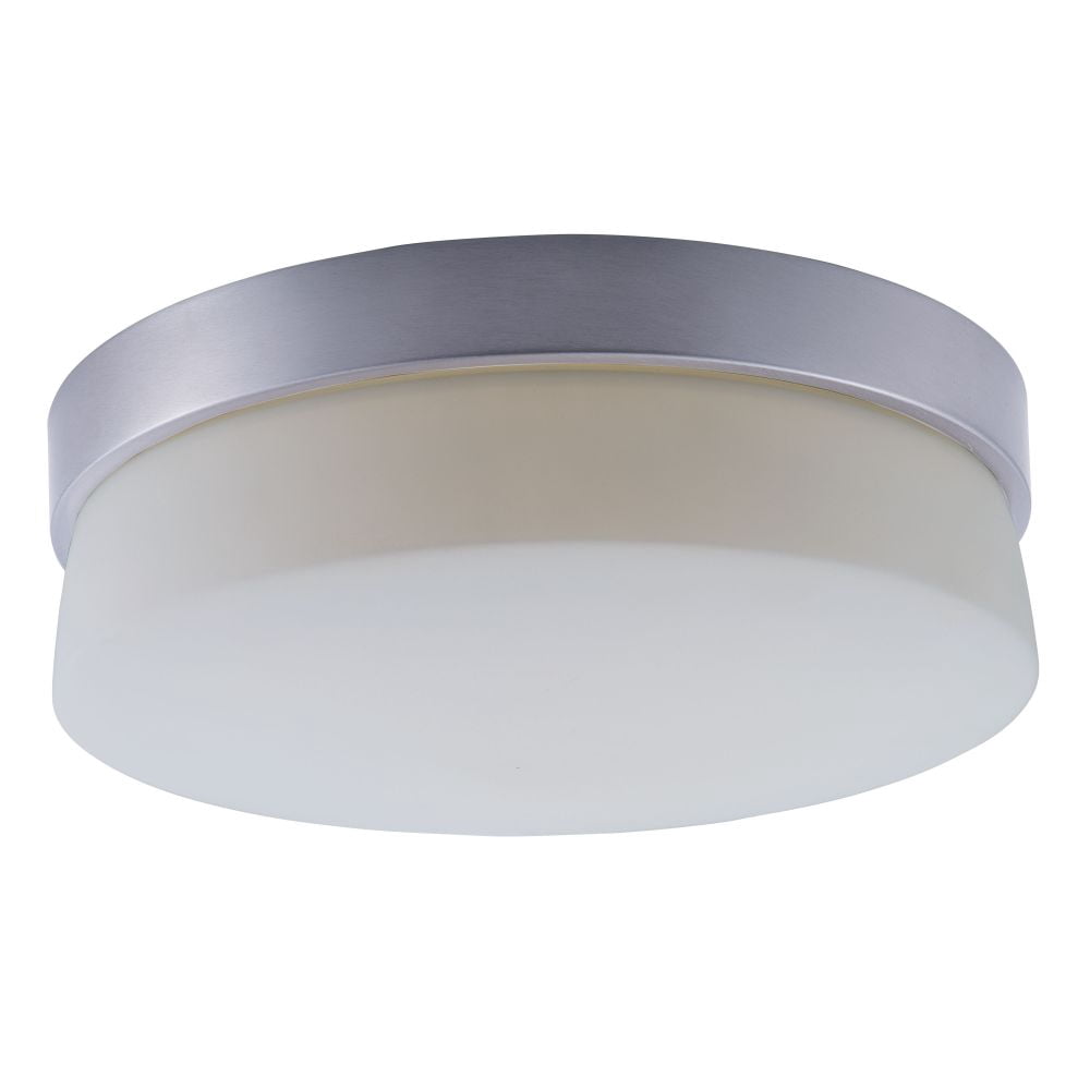 Maxim 55564SWSS 4 in. Flux LED Flush Mount - Satin Silver - Walmart.com