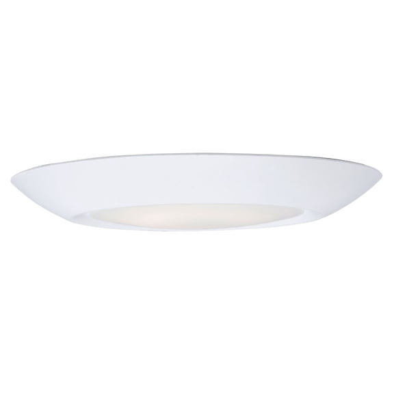 Maxim Lighting 57413WTWT Diverse - 11W 1 LED Flush Mount-1.25 Inches Tall and 6 Inches Wide, Finish Color: White
