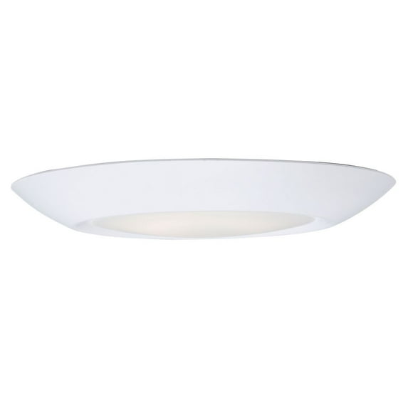 Maxim Lighting 57413WTWT Diverse - 11W 1 LED Flush Mount-1.25 Inches Tall and 6 Inches Wide, Finish Color: White