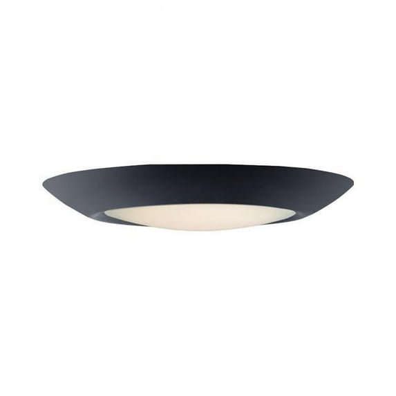 Maxim 57613WTBK 7.5 in. Diverse LED Flush Mount Ceiling Light, Black