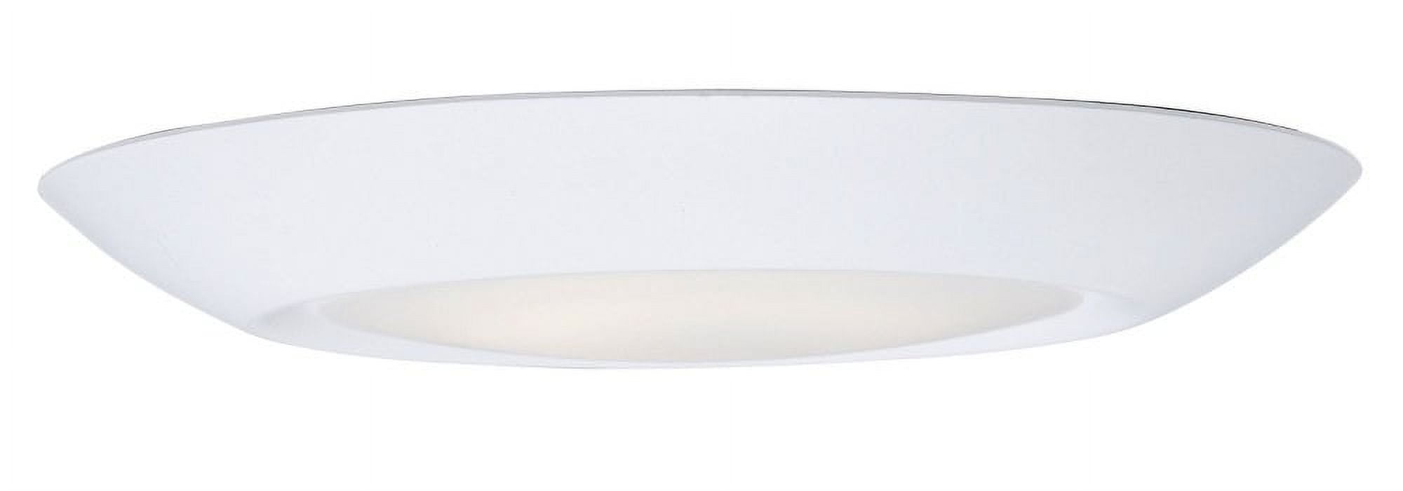 Diverse 7.5" White Aluminum LED Flush Mount Ceiling Light