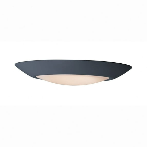 57643WTBK-Maxim Lighting-Diverse - 7.5 Inch 15W 1 LED Flush Mount-Black Finish-3000 Color Temperature