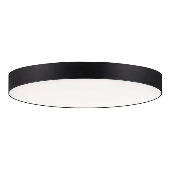 57662WTBK Maxim Lighting Trim-15W 1 LED Flush Mount-7 Inches wide by 0.75 inches high-Black Finish