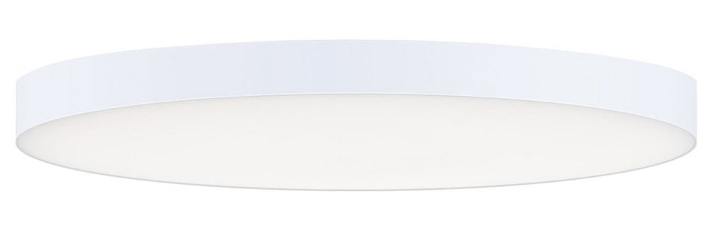 Sleek White Aluminum LED Flush Mount Ceiling Light, Energy Star Certified