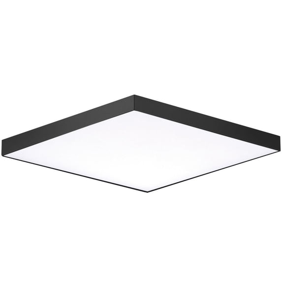 57668WTBK Maxim Lighting Trim-18W 1 LED Flush Mount-8.5 Inches wide by 0.75 inches high-Black Finish