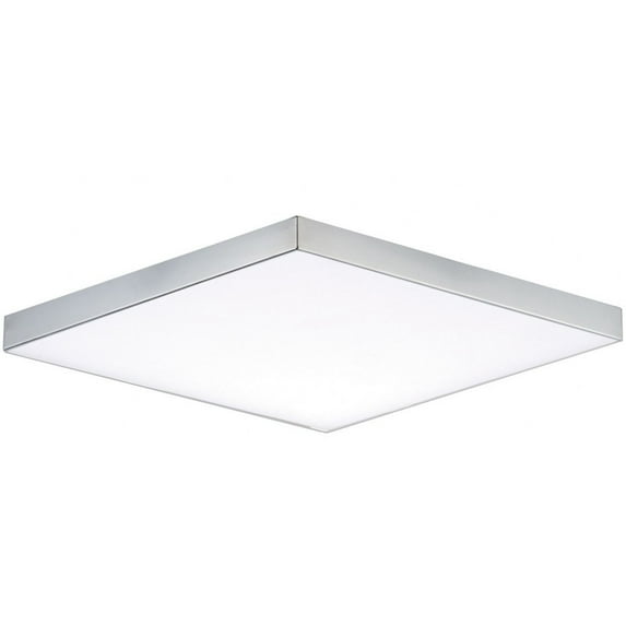 Maxim 57668Wt Trim 9" Wide Integrated Led Flush Mount Ceiling Fixture - Chrome