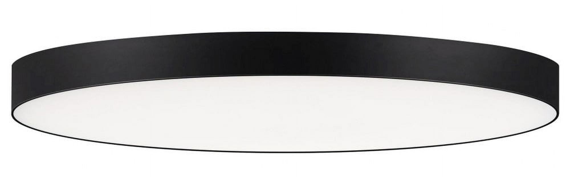 Maxim Trim 16" Black Acrylic LED Flush Mount Ceiling Light