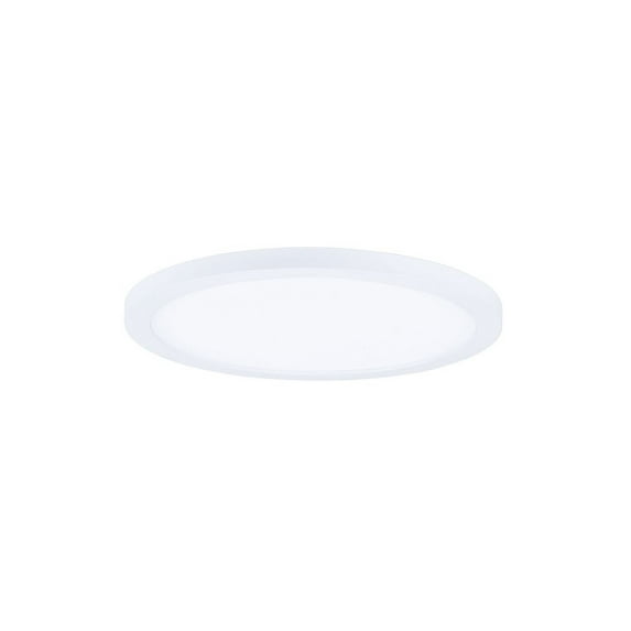 57812WTWT-Maxim Lighting-Wafer-15W 4000K 1 LED Round Wall/Flush Mount-7 Inches wide by 0.5 inches high White Finish with White Glass
