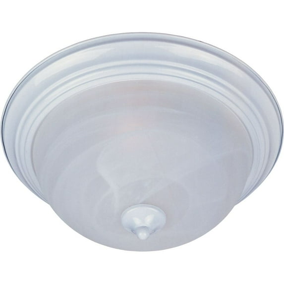Maxim Essentials - 584x Essentials 1-Light Flush Mount - White - 5840MRWT
