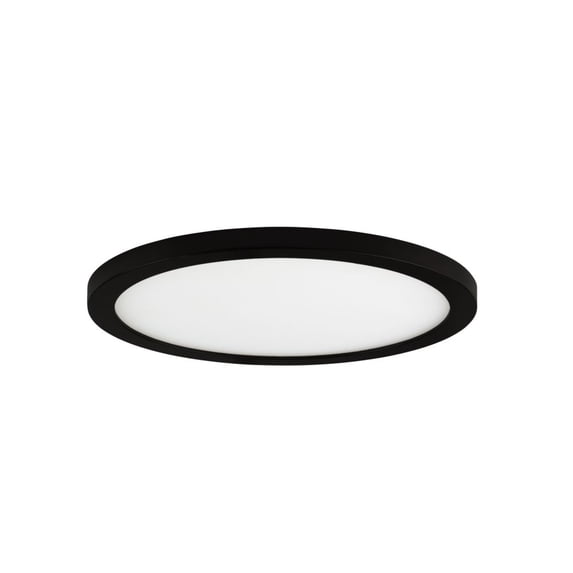 20W 1 Led Round Flush Mount-0.5 Inches Tall And 9 Inches Wide-Black Finish Maxim Lighting 58714Wtbk