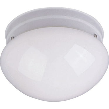 Maxim Lighting 5880 WTWT-G Signature Collection 1 Light Flush Mount In White