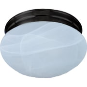 5884MROI Maxim Lighting Essentials-1 Light Flush Mount in Early American style-12 Inches wide by 4 inches high-Oil Rubbed Bronze Finish