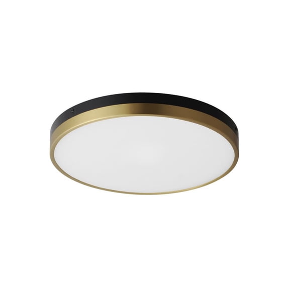 Dapper 1 - Light Black And Antique Brass Multi Color Modern / Transitional - LED Steel Flush Mount Light