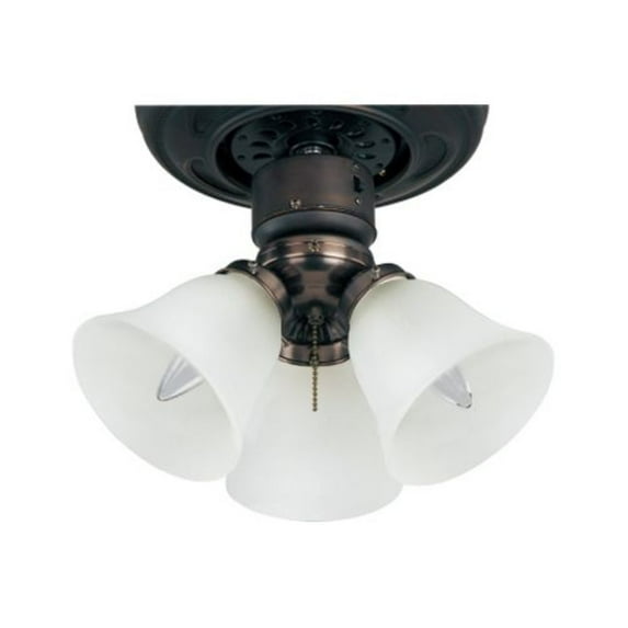 FKT207FTOI Maxim Lighting Basic-Max-Three Light Ceiling Fan Light Kit with Wattage Limiter in style-12 Inches wide by 6.25 inches high-Oil Rubbed