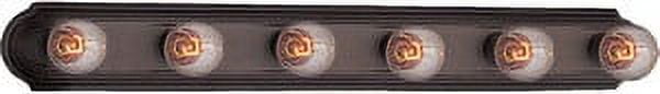 Oil Rubbed Bronze 6-Light Dimmable Bathroom Vanity Fixture