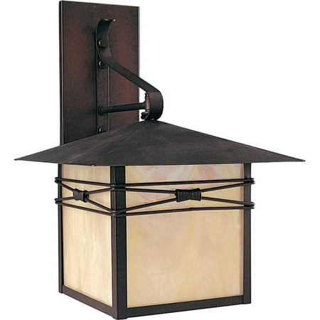 Maxim 8042IRBU Taliesin Outdoor Wall Sconce, 1-Light 100 Watt, 17"H x 11"W, Burnished