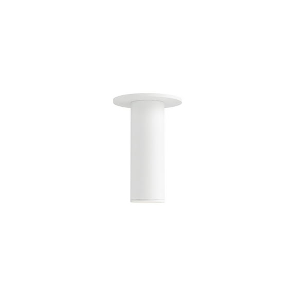 Maxim 86430 Calibro 6" Wide Led Semi-Flush Outdoor Ceiling Fixture - White