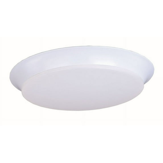 Profile EE-15W LED Flush Mount in style-15.75 Inches Wide by 2.5 inches high-White Finish