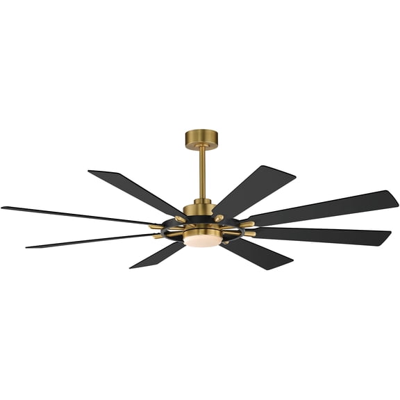 Maxim 88878 Helm 72" 8 Blade Indoor Led Ceiling Fan - Black