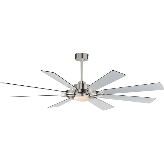 Maxim 88878WTSN Helm 72" 8 Blade Led Indoor Ceiling Fan - Nickel