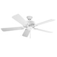 thumbnail image 1 of Maxim 89905Mw Basic-Max 52" Indoor Ceiling Fan - White, 1 of 4