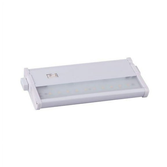 Maxim Lighting CounterMax MX-L120-DL - 7" 5.1W 1 LED UnderCabinet, White Finish with Clear Glass