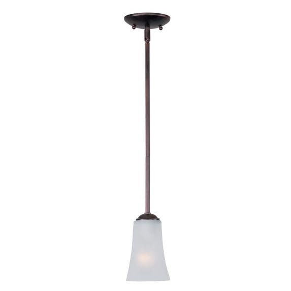 Maxim 92040FTOI 7.5 x 4.5 in. Logan One Light Mini Pendant, Oil Rubbed Bronze