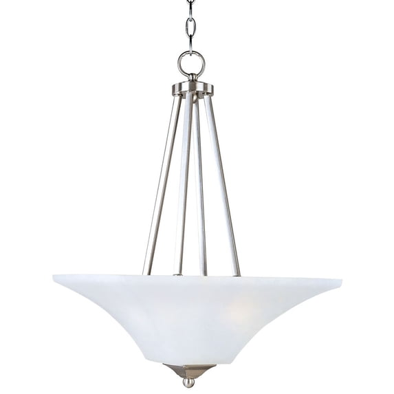 20093FTSN Maxim Lighting Aurora-Two Light Invert Bowl Pendant in Contemporary style-16 Inches wide by 24.5 inches high-Satin Nickel Finish