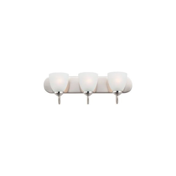 Axis 3 - Light Satin Nickel / Silver Contemporary / Modern Incandescent Glass And Steel Wall Sconce