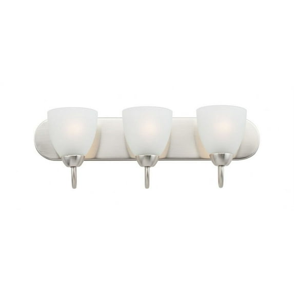 11383FTSN-Maxim Lighting-Axis-3 Light Bath Vanity in Transitional style-24 Inches wide by 7.63 inches high
