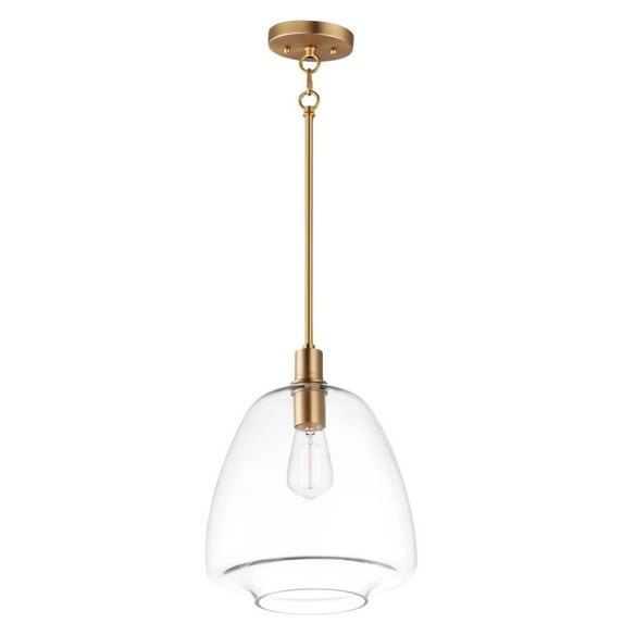 11116CLSBR Maxim Lighting Babylon - 14.25 Inch 1 Light Pendant-Satin Brass Finish -Traditional Installation