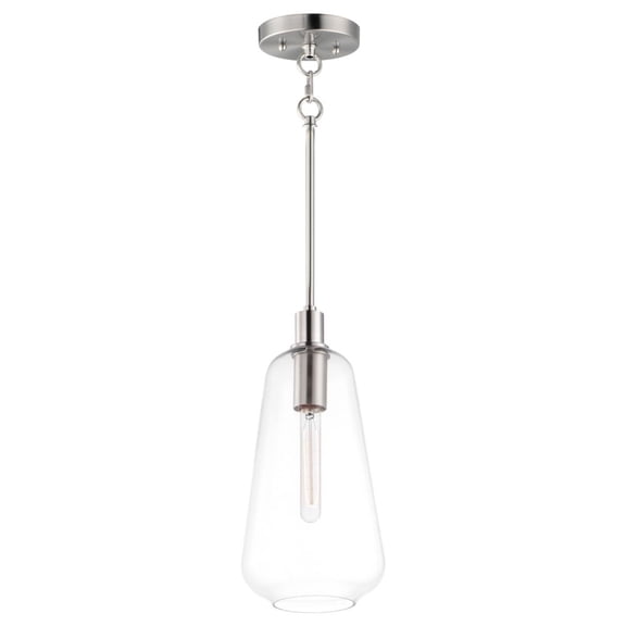 11114CLSN Maxim Lighting Babylon - 16 Inch 1 Light Pendant-Satin Nickel Finish    -Traditional Installation